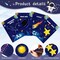 56 Pcs Outer Space Alphabet Number Bulletin Board (Silver Or White)